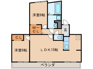 八幡マンションの物件間取画像